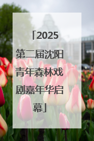 2025第二届沈阳青年森林戏剧嘉年华启幕