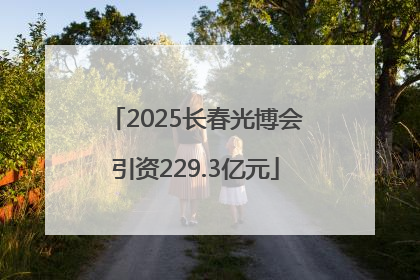 2025长春光博会引资229.3亿元