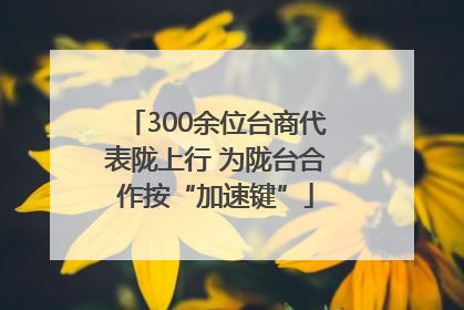 300余位台商代表陇上行 为陇台合作按“加速键”