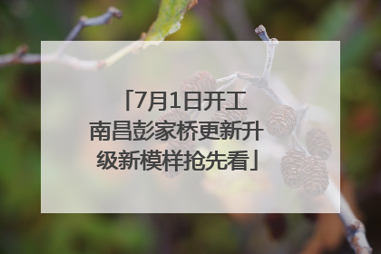 7月1日开工 南昌彭家桥更新升级新模样抢先看