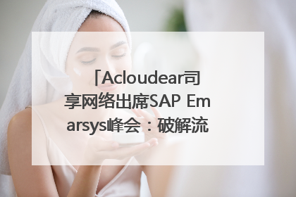 Acloudear司享网络出席SAP Emarsys峰会：破解流量困局，驱动精准增长